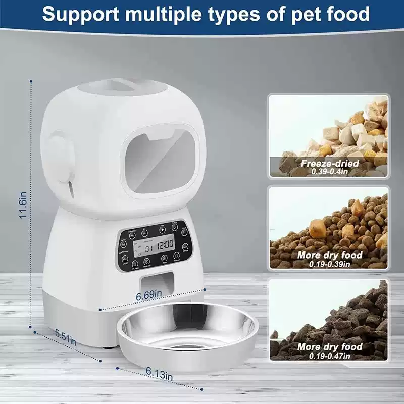 3.5L Automatic Pet Feeder for Cats & Dogs – Button & WiFi Options - Image 10