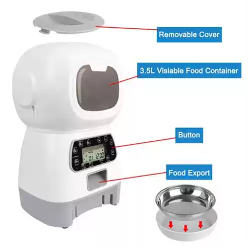 3.5L Automatic Pet Feeder for Cats & Dogs – Button & WiFi Options - Image 12