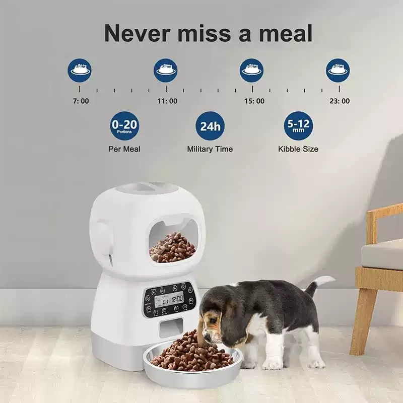 3.5L Automatic Pet Feeder for Cats & Dogs – Button & WiFi Options - Image 13