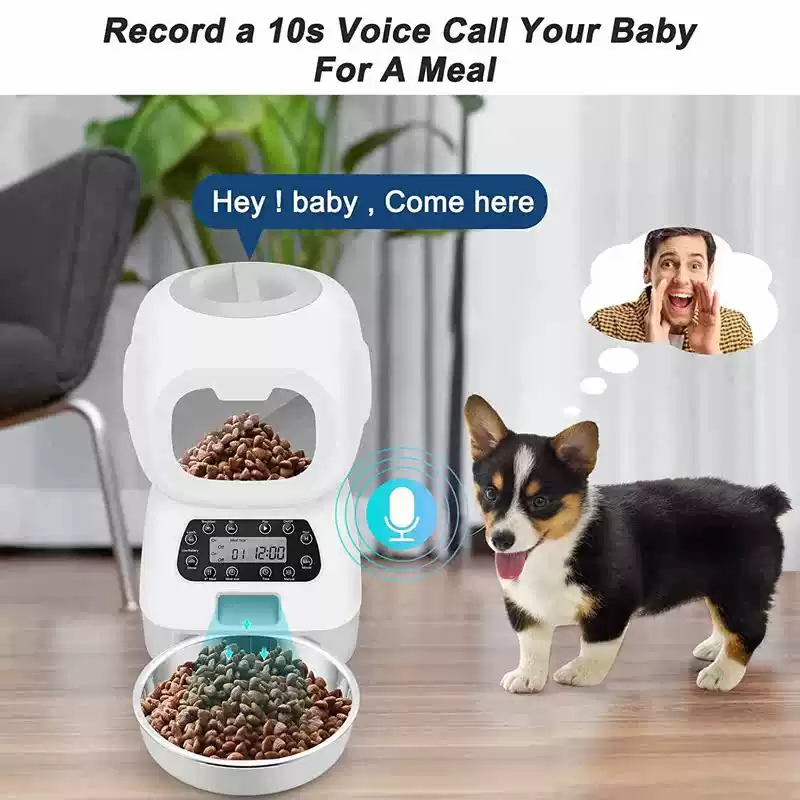 3.5L Automatic Pet Feeder for Cats & Dogs – Button & WiFi Options - Image 14