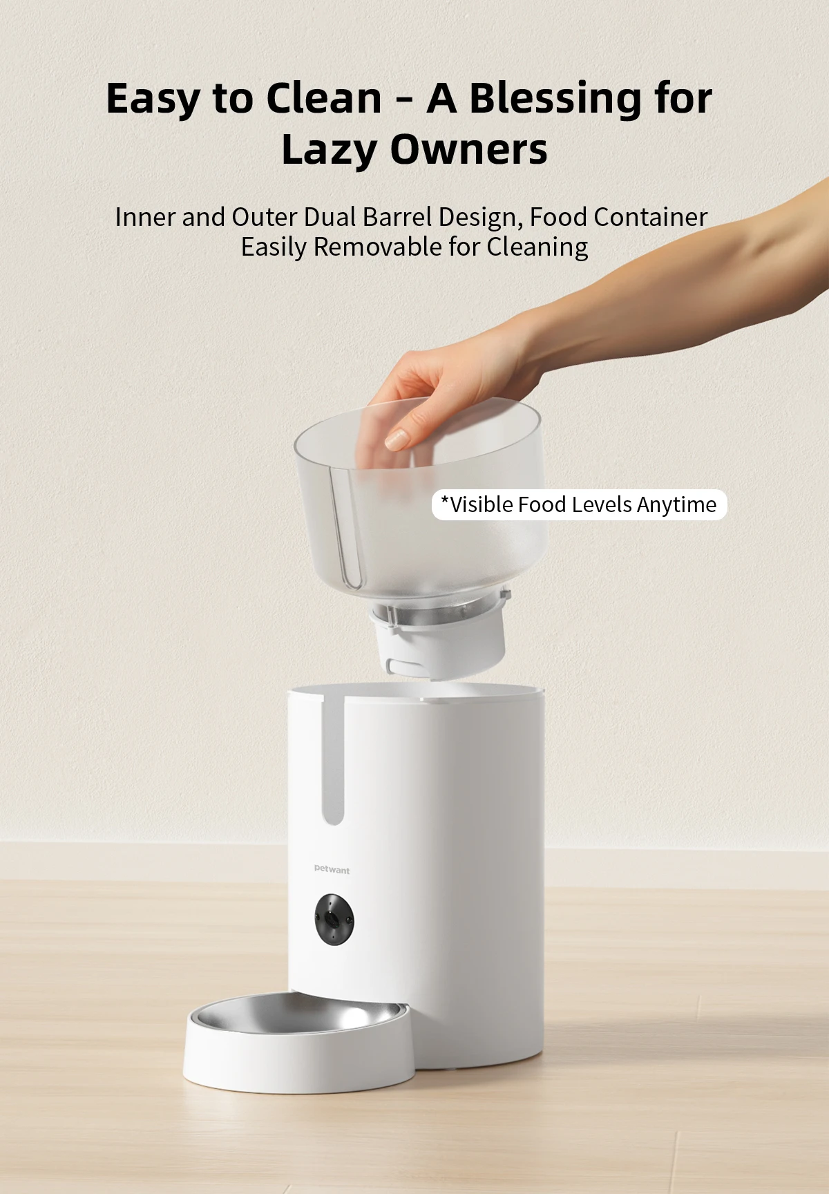 2.8L smart camera automatic pet feeder product detail 7