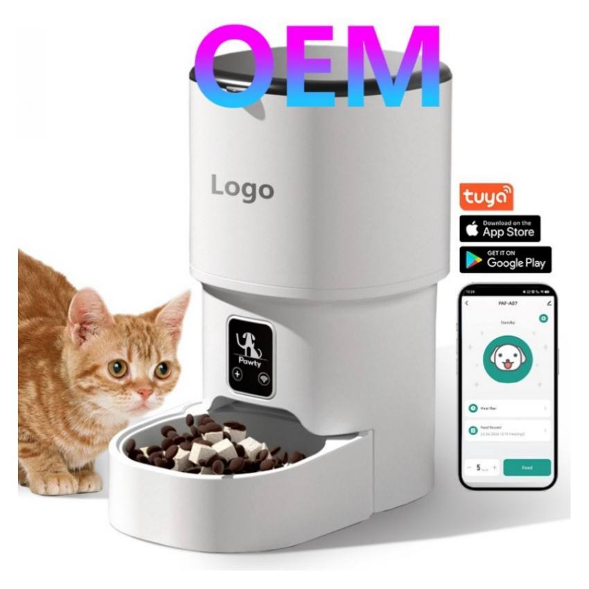 4L WiFi Camera Automatic Pet Feeder with App Control for Cats and Dogs