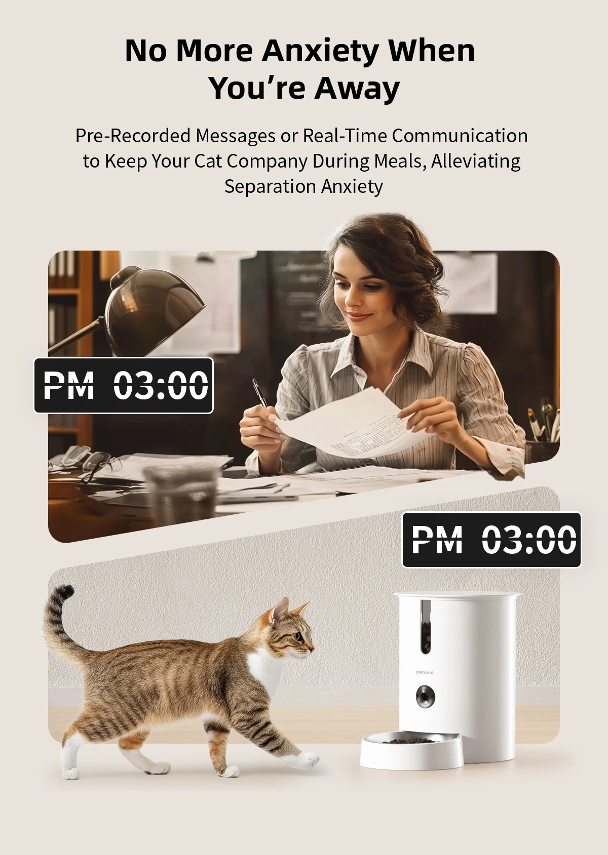 2.8L smart camera automatic pet feeder product detail 5