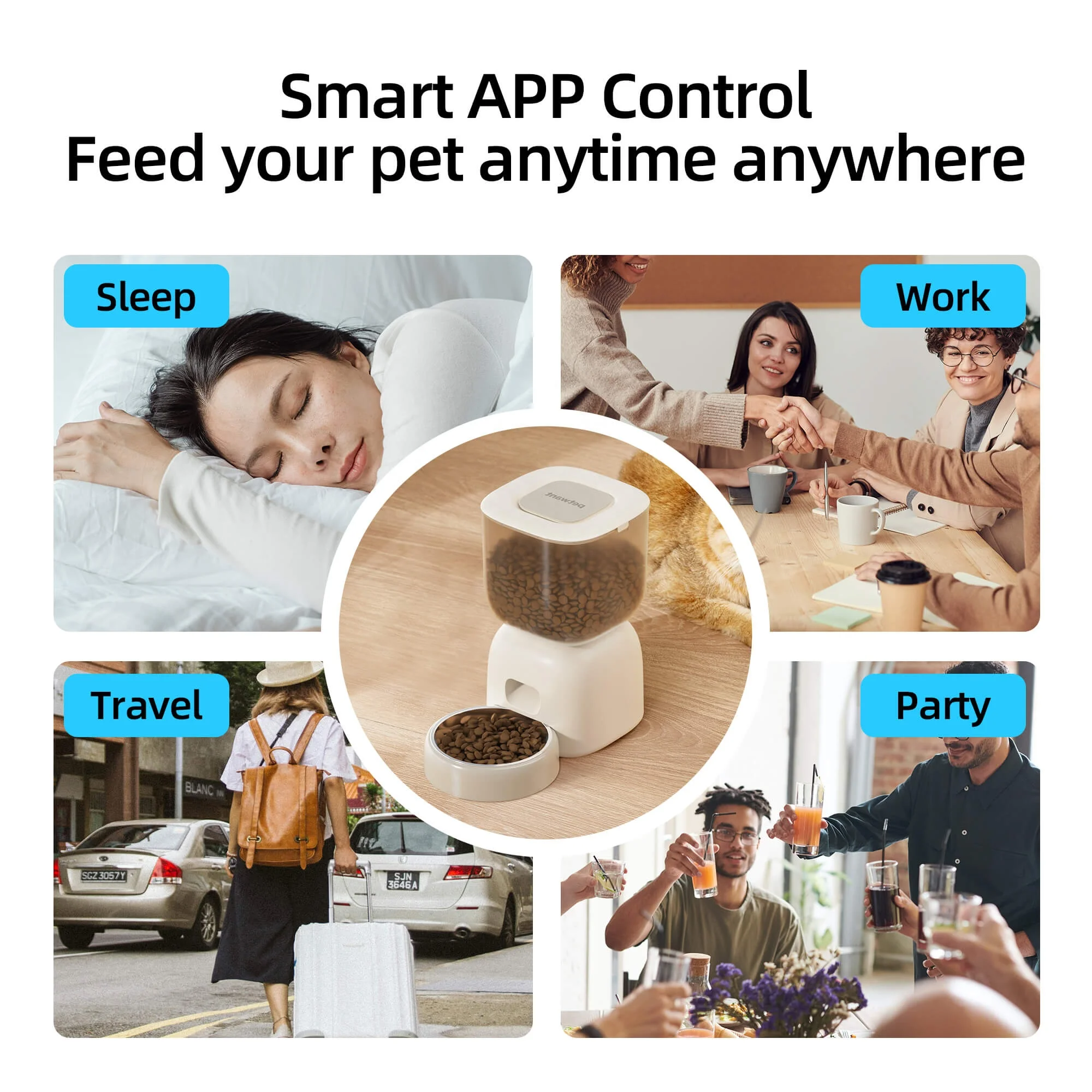 3L WiFi Smart Automatic Pet Feeder with App Control for Cats - Image 8