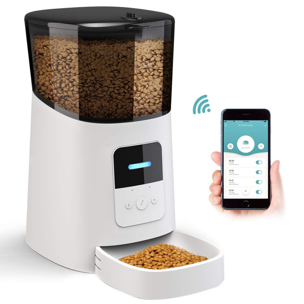 6L WiFi Smart Automatic Pet Feeder with App Control for Cats and Dogs